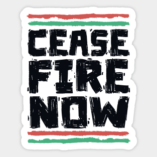 Ceasefire Now - Peace For Palestine Sticker